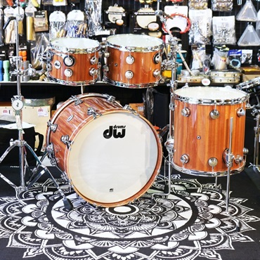 dw Collector's Hybrid Shell Maple/Mahogany 4pc Drum Kit [BD20，FT14，TT12&10 / Lacquer Custom Natural] 画像1