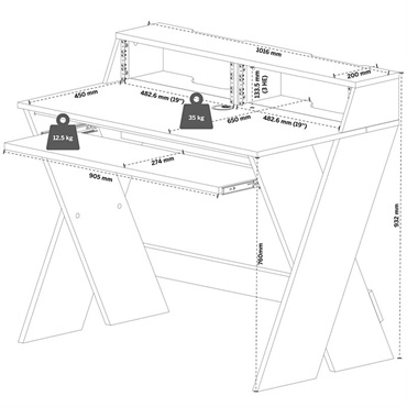 Glorious Sound Desk Compact BK【メーカー直送・代引き不可】(※沖縄・離島は送料別途お見積もり) 画像6