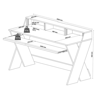 Glorious Sound Desk Pro WH【メーカー直送・代引き不可】(※沖縄・離島は送料別途お見積もり) 画像1