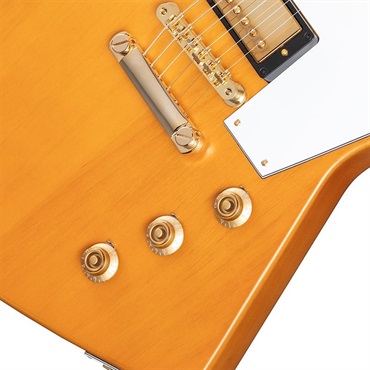 Epiphone Inspired by Gibson Custom Shop 1958 Korina Explorer White Pickguard (Aged Natural) 画像4