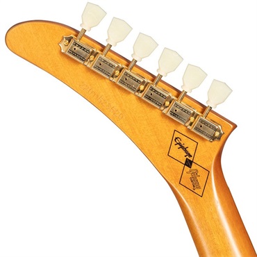 Epiphone Inspired by Gibson Custom Shop 1958 Korina Explorer White Pickguard (Aged Natural) 画像6