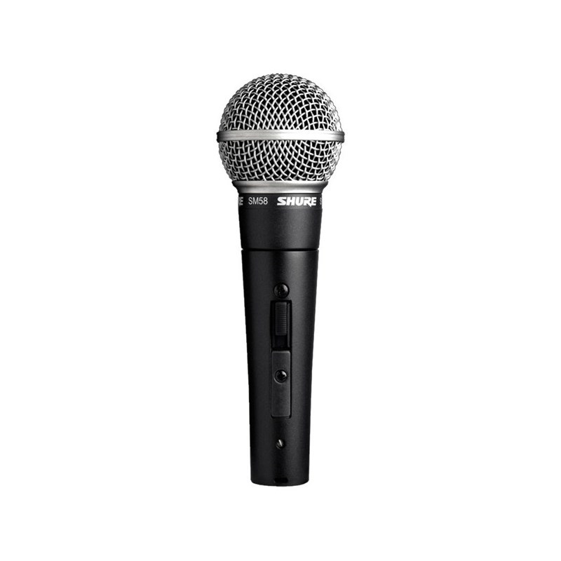 SHURE SM58SE【マイクケーブルセット(XLRメス-XLRオス)5.0ｍ】(定番・スイッチ付きダイナミックマイク)(国内正規品2年保証)(シュア) 画像1