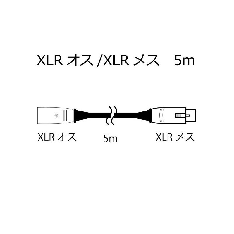 SHURE SMSE+ マイクケーブルXLRメス XLRオス / 5.0mセット