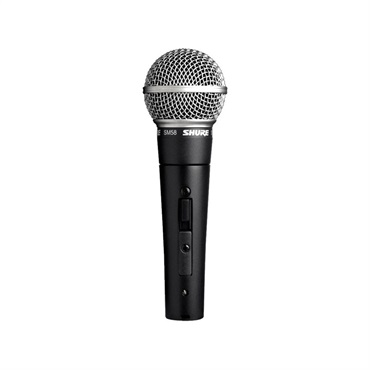 SHURE SM58SE【マイクケーブルセット(XLRメス-TSフォン)5.0ｍ】(定番・スイッチ付きダイナミックマイク)(国内正規品2年保証)(シュア) 画像1