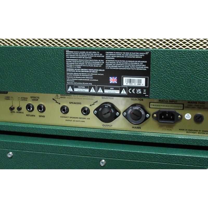 Marshall 1987X ＆ 1936V 【Custom Color for DESIGN STORE】 [Green]（アンプ ヘッド マーシャル） 画像5