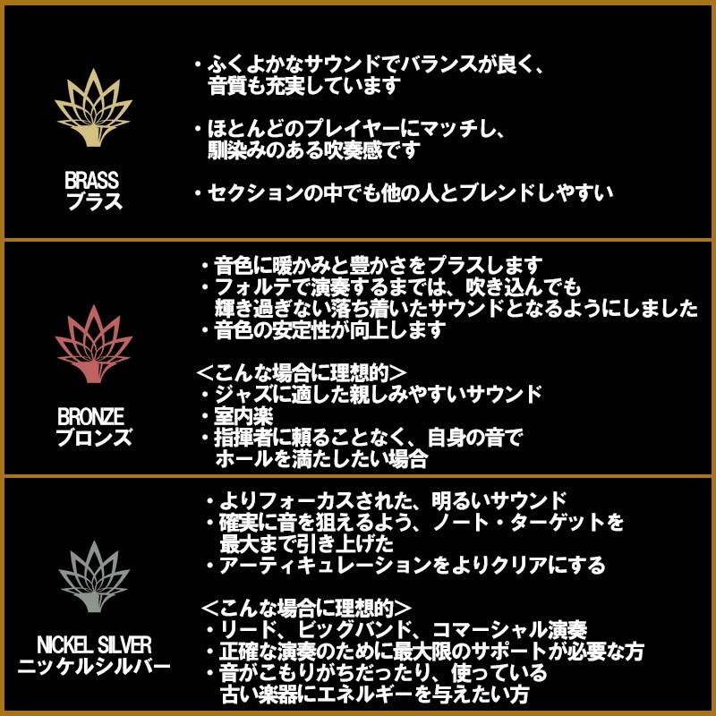 LOTUS ロータス / 3XS ブラス トランペット用 マウスピース ｜イケベ