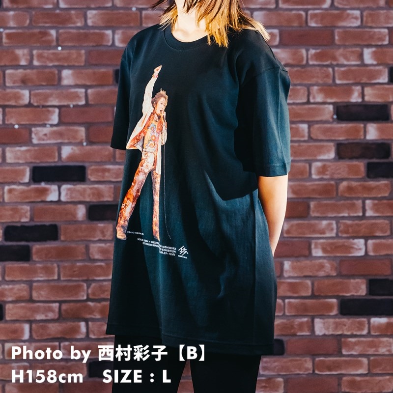 Ikebe Original 忌野清志郎 フォトプリントTシャツ Photo by 西村彩子 B - L【受注受付は終了致しました】 画像6