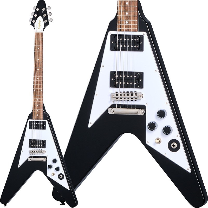 Epiphone Kirk Hammett 1979 Flying V (Ebony) 画像1