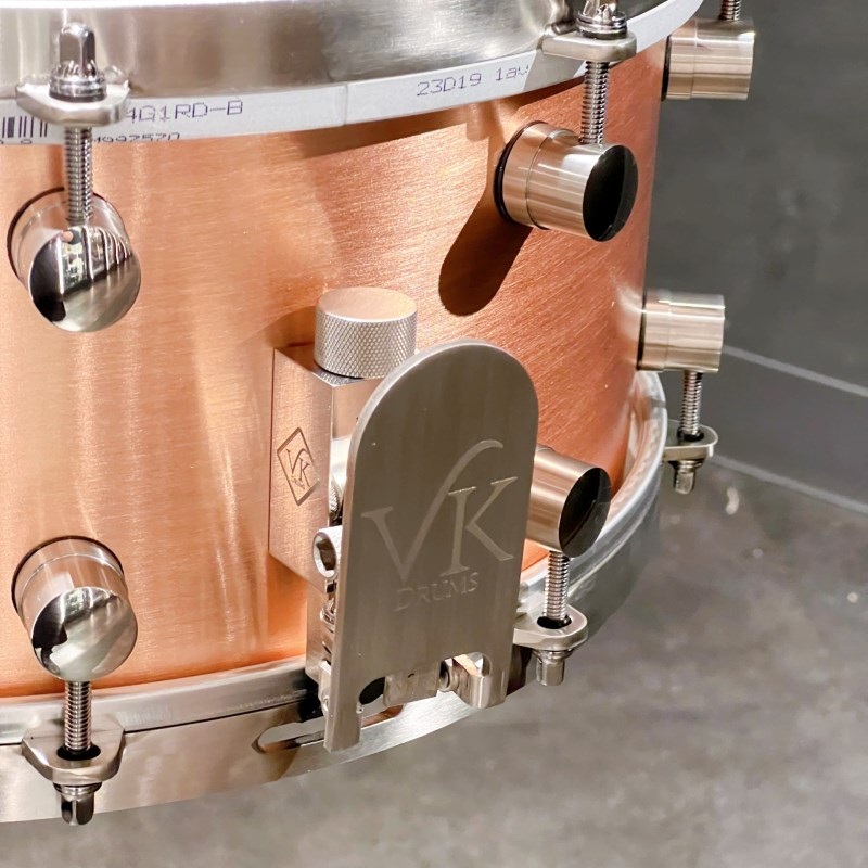 VK DRUMS Copper 2.0mm 14×6 Snare Drum [Made in England] 画像1