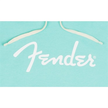 Fender USA Fender Spaghetti Logo Hoodie Daphne Blue (L Size) (9113100506) 画像1