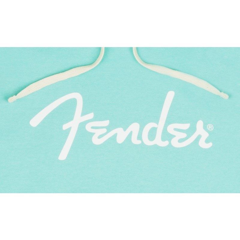 Fender USA Fender Spaghetti Logo Hoodie Daphne Blue (L Size) (9113100506) 画像1