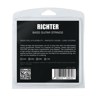 Richter Straps ＃1807 Electric Bass 4String set [45-105/Medium Gauge] 【特価】 画像1