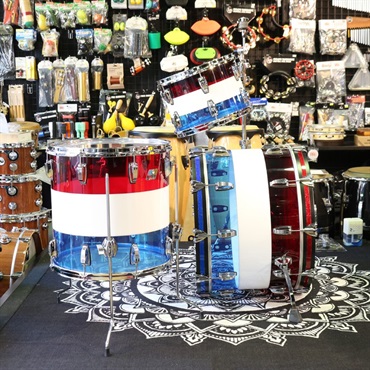 Ludwig VISTALITE 3pc Drum Kit Limited Edition Patterns [22BD，16FT，13TT] -Pattern A [Red/White/Blue]　値下げしました！ 画像1