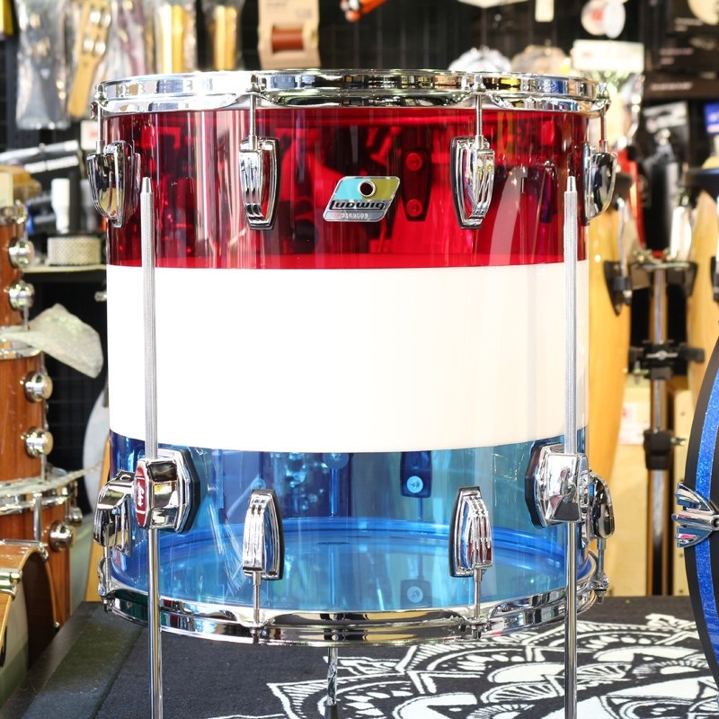 Ludwig VISTALITE 3pc Drum Kit Limited Edition Patterns [22BD，16FT，13TT] -Pattern A [Red/White/Blue]　値下げしました！ 画像3