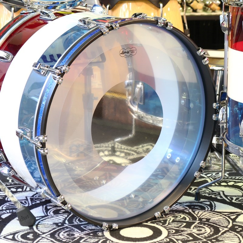 Ludwig VISTALITE 3pc Drum Kit Limited Edition Patterns [22BD，16FT，13TT] -Pattern A [Red/White/Blue]　値下げしました！ 画像7