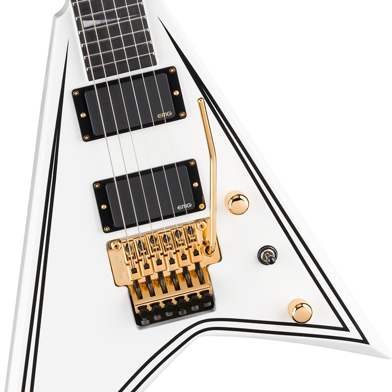 Jackson MJ Series Rhoads RR24MG (White with Black Pinstripes/Ebony Fingerboard) 画像3