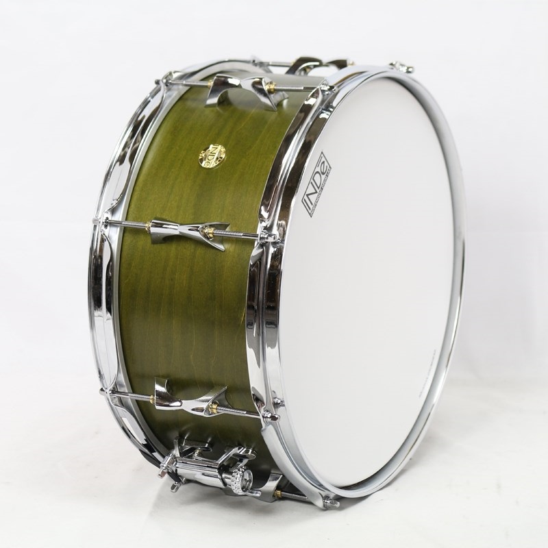 INDe Flex-Tuned Maple Snare Drum 14×6.5 -Matte Olive Lacquer 画像2