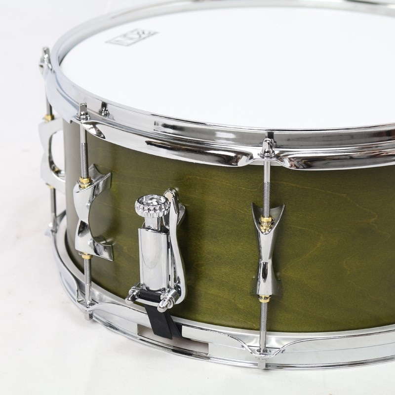 INDe Flex-Tuned Maple Snare Drum 14×6.5 -Matte Olive Lacquer 画像4