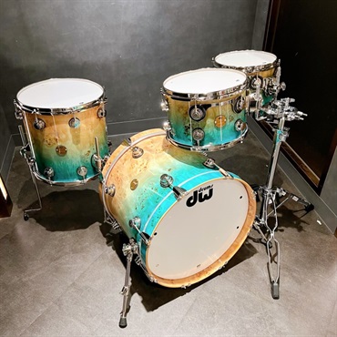 dw Jazz Series 4pc Drum Kit Exotic [BD20，FT14，TT12＆10][Candy Regal Blue Fade] 画像4