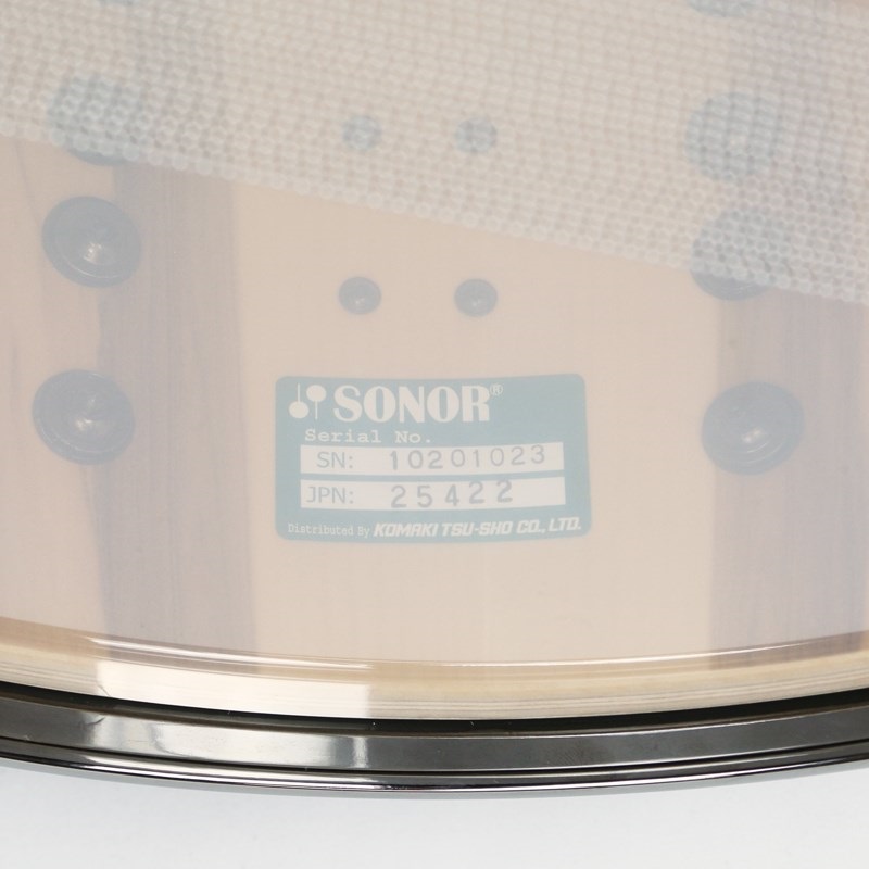 SONOR SQ2 14x7 Birch Medium Snare Drum - Concrete grey (RAL 7023) / Black Parts 画像7