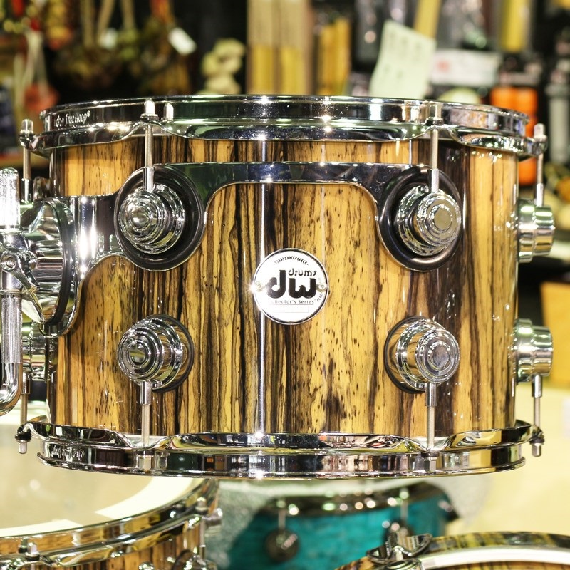 dw Collector's Pure Maple Exotic 5pc Kit [22BD，16FT，12＆10TT] -Royal Ebony Veneer Exotic Wood Finish 画像5
