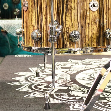 dw Collector's Pure Maple Exotic 5pc Kit [22BD，16FT，12＆10TT] -Royal Ebony Veneer Exotic Wood Finish 画像6