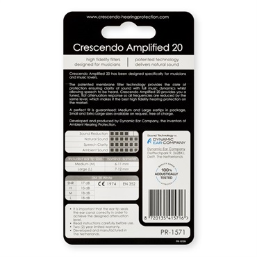 Crescendo Amplified 20 [耳栓] 画像1