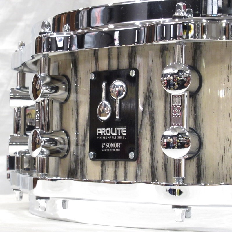 SONOR PL-1405SDWD SNT [PROLITE Series Maple 14×5 / Die-Cast Hoop - スノー・タイガー] 画像1