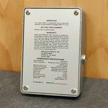 ROSS Compressor Gray Case '79 |イケベ楽器店オンラインストア ROSS Compressor Gray Case '79 |イケベ楽器店オンラインストア