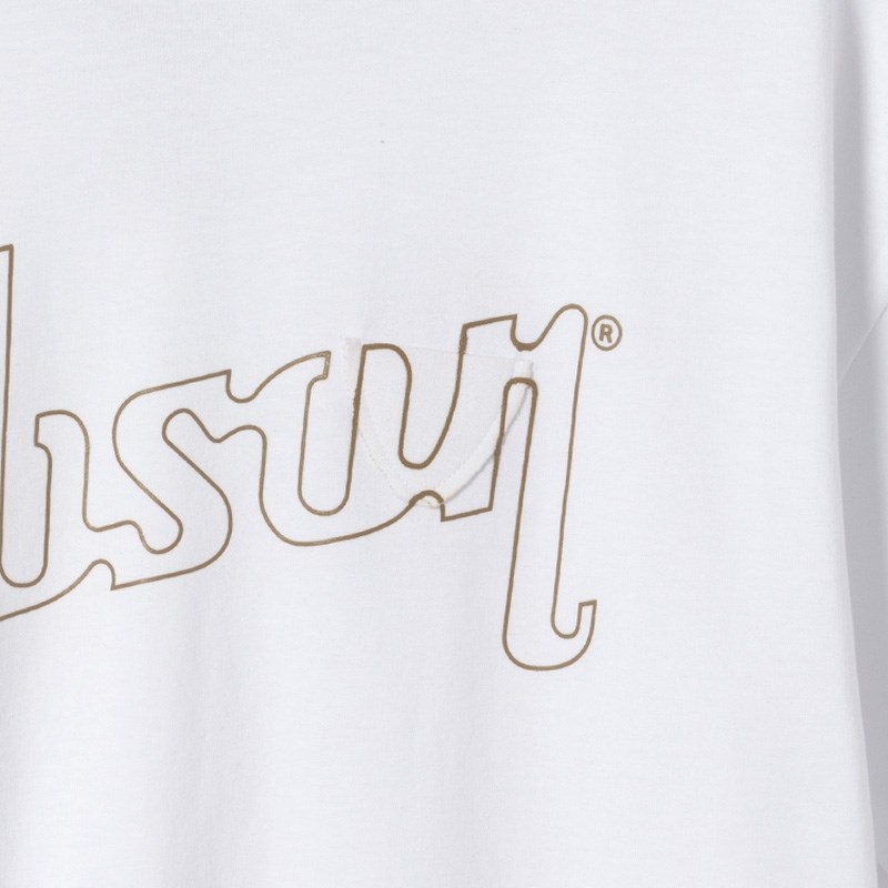 Gibson Farewell Tour x Gibson Gold Logo Tee (White) Medium【GA-FWT-WHTTMD】 画像1