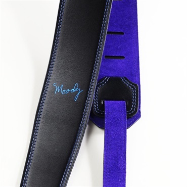 Moody Leather-Suede 2.5inch Standard Tail [Black-Blue] 画像1