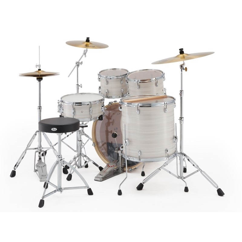 Pearl EXX725S/CN #777 [EXPORT スタンダードサイズドラムセット / Slipstream White]【シンバル＆ハードウェア＆スティック付属】 画像1