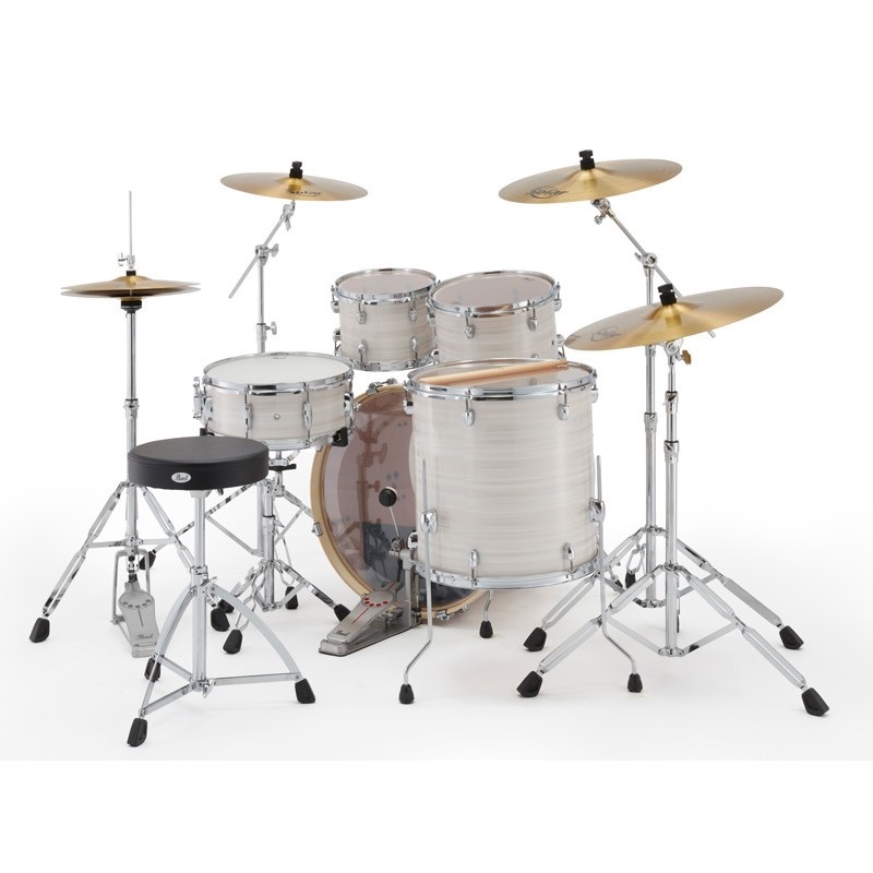 Pearl EXX725S/C-2CSNN #777 [EXPORT スタンダードサイズドラムセット (2クラッシュシンバル仕様) / Slipstream White]【シンバル＆ハードウェア＆スティック付属】 画像1