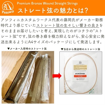 PYRAMID Premium Bronze Wound Straight Strings #327 Light 画像2