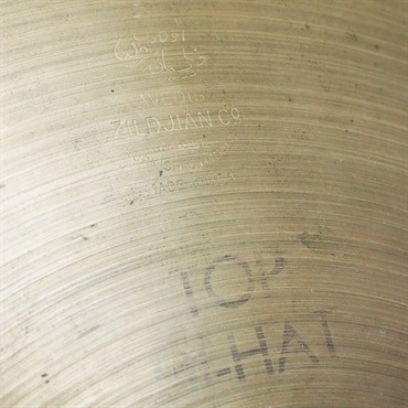 Zildjian VINTAGE 値下げしました！1950s A Zildjian HiHat 12 Pair [Late 50s Small Stamp/Top:530g Bottom:608g] 画像2