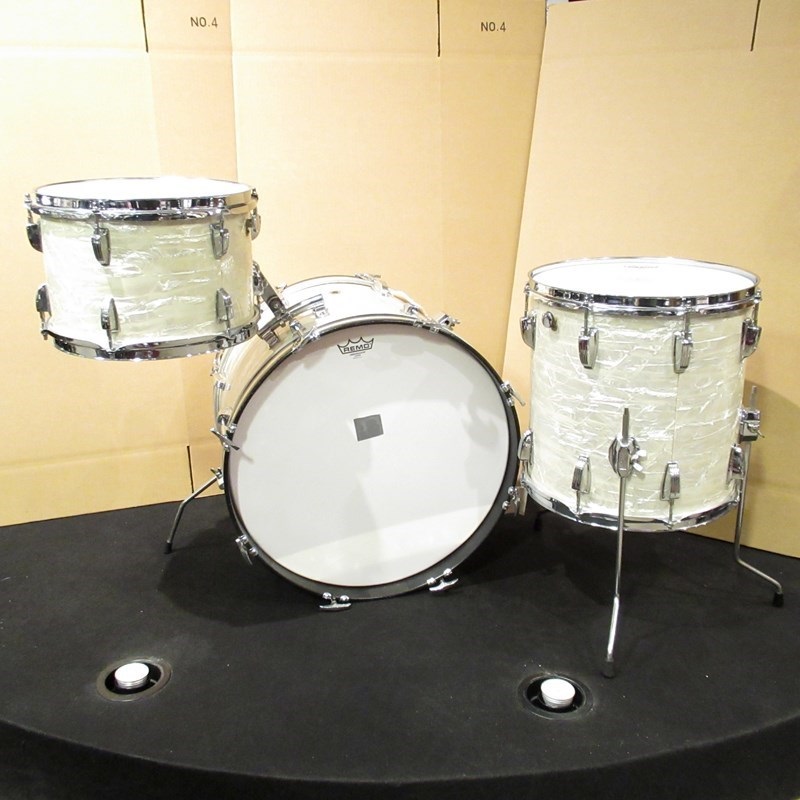 Ludwig 【Vintage】1969's Down Beat 3pc Drum Set - White Marine Pearl【値下げしました！】 画像1
