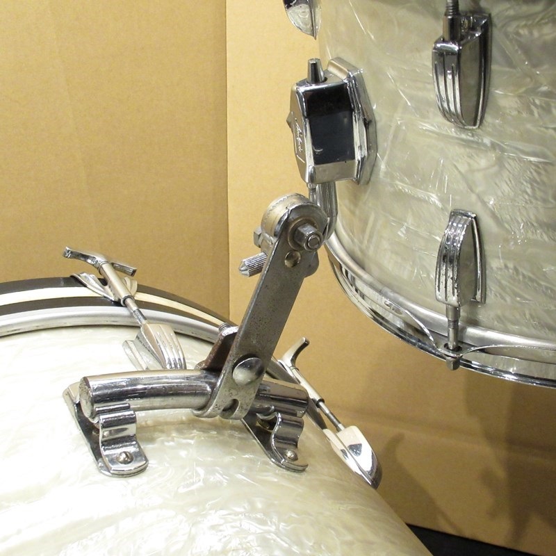 Ludwig 【Vintage】1969's Down Beat 3pc Drum Set - White Marine Pearl【値下げしました！】 画像3