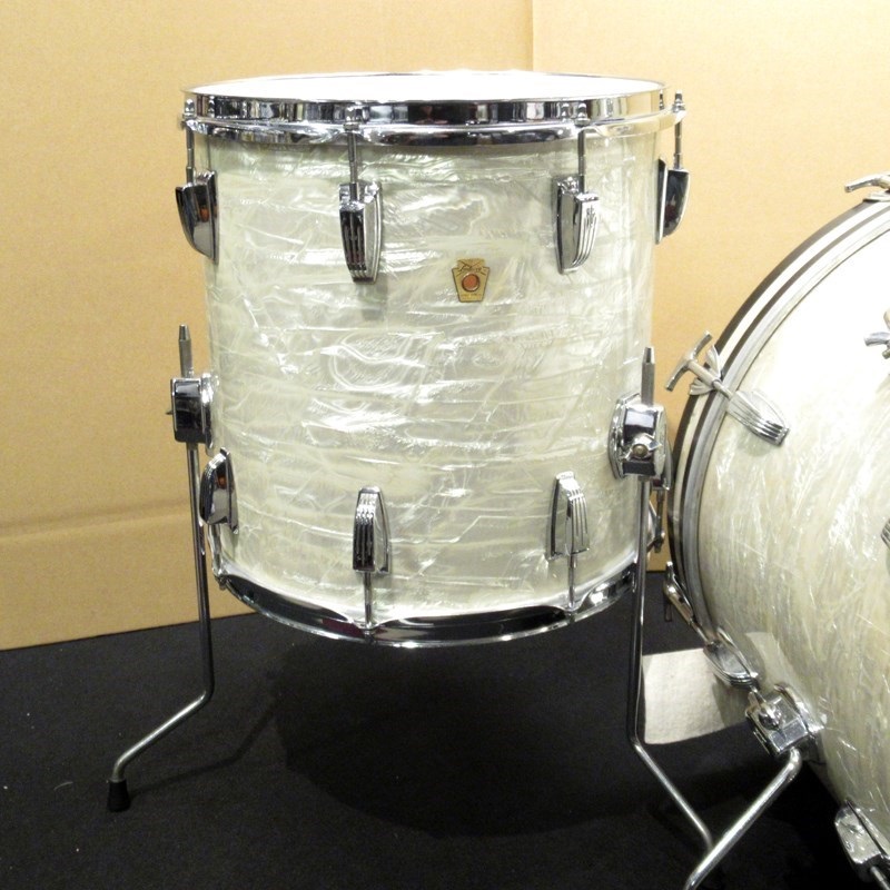 Ludwig 【Vintage】1969's Down Beat 3pc Drum Set - White Marine Pearl【値下げしました！】 画像4