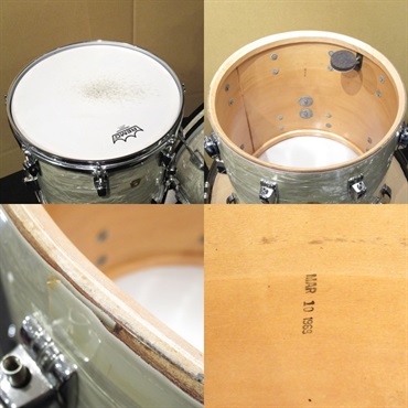 Ludwig 【Vintage】1969's Down Beat 3pc Drum Set - White Marine Pearl【値下げしました！】 画像9