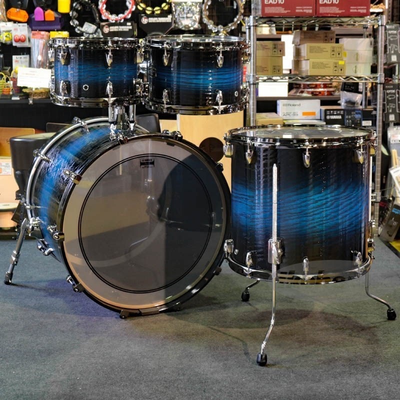 YAMAHA LIVE CUSTOM HYBRID OAK 4pc Drum Set [LHB2218 + LHP6F3 (BD22，FT16，TT12＆10) / UZU アイスサンバースト] 画像1
