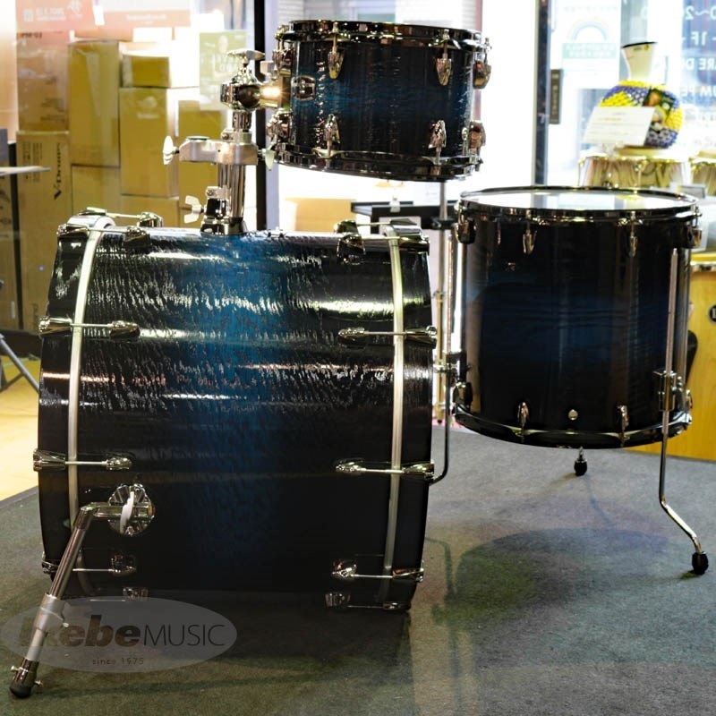 YAMAHA LIVE CUSTOM HYBRID OAK 4pc Drum Set [LHB2218 + LHP6F3 (BD22，FT16，TT12＆10) / UZU アイスサンバースト] 画像2
