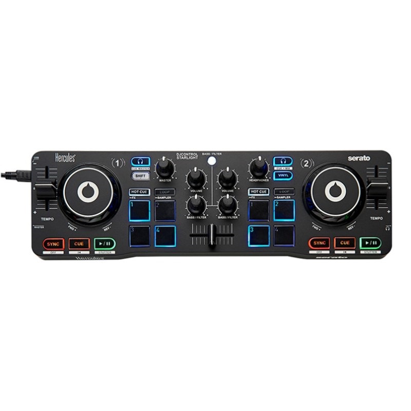 HERCULES 【期間限定特価】DJCONTROL STARLIGHT 【Serato DJ Lite 対応 DJコントローラー】 画像1