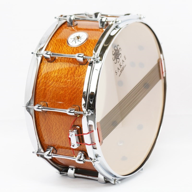 SAKAE SD1450BV ブビンガ 14x5 スネアドラム SAKAE SD1450BV ブビンガ 14x5 スネアドラム