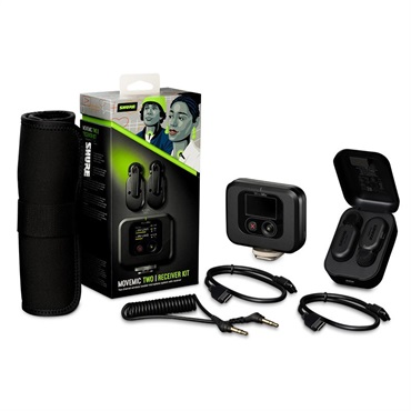 SHURE MOVEMIC TWO RECEIVER KIT(受信機キット)(MV-TWO-KIT-J-Z6)(受信機付き2チャンネル・クリップオン・ワイヤレスマイク)  【国内正規品】 画像1