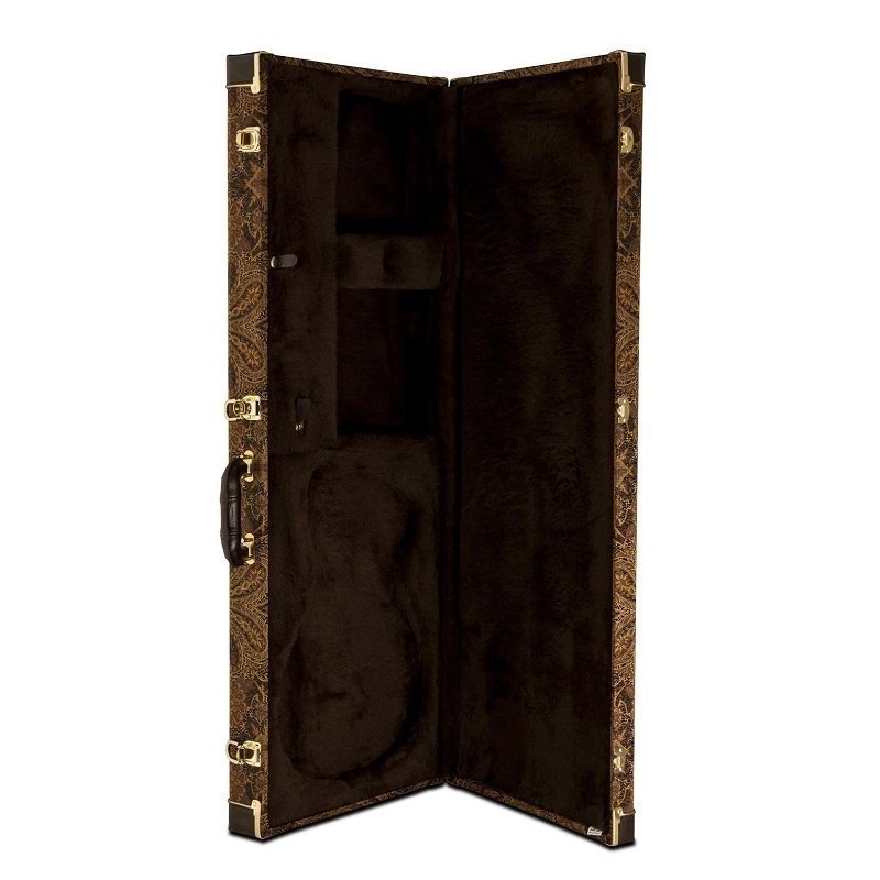 P.R.S. Multi-Fit Hard Case (Brown Paisley， Brown Interior) 画像1