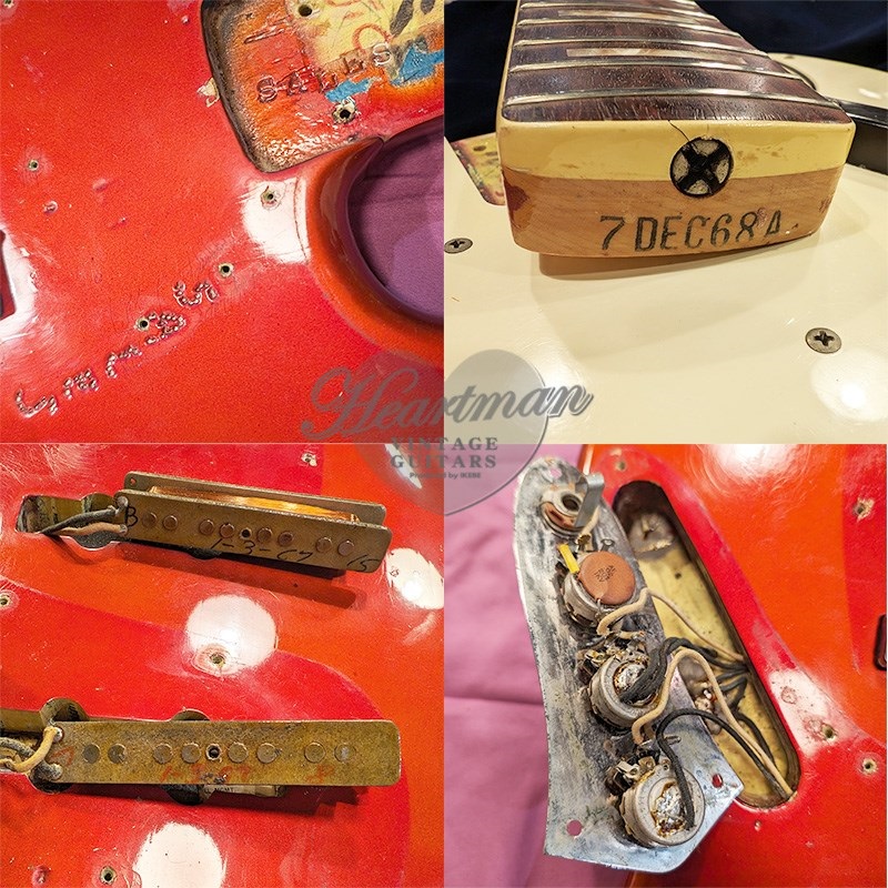Fender USA Jazz Bass '68 Matching Head CandyAppleRed/R 画像6