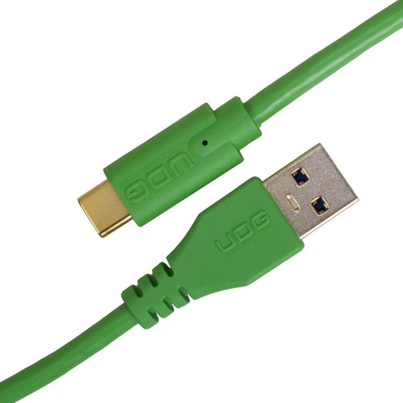 UDG U98001GR Ultimate USB Cable 3.0 C-A Green Straight 1.5m 画像1