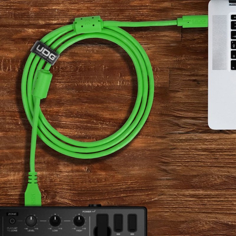 UDG U98001GR Ultimate USB Cable 3.0 C-A Green Straight 1.5m 画像6