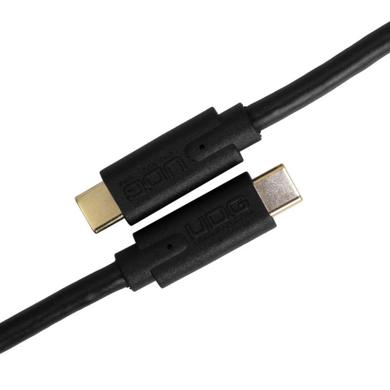 UDG U99001BL Ultimate USB Cable 3.2 C-C Black Straight  1.5m 画像1