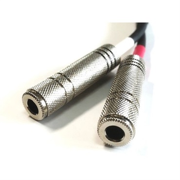 EXFORM IZY 2R-6.3J-0.5M-BLK 【RCA - フォーンジャック 変換ケーブル 0.5M】 画像1
